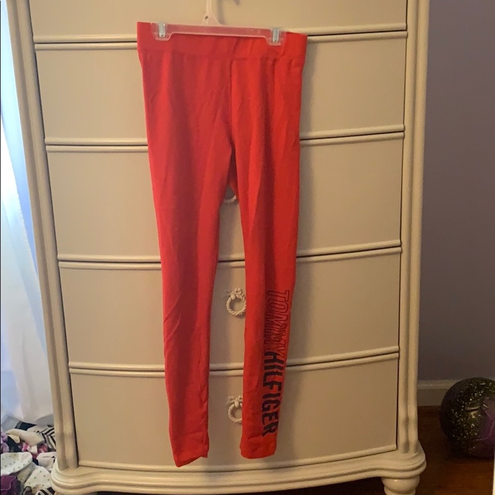 Red Tommy Hilfiger leggings
